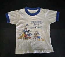 VTG 1980 Disneyland 25th Anniversary Family Reunion Tee Size S Kids Ringer 80s