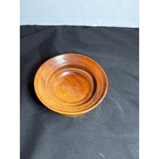 Hand Turned Wood Bowl Small Decorative Display Bowl Wooden Trinket Dish