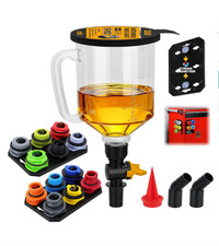 18-Piece No-Spill Engine Oil  Coolant Funnel Kit