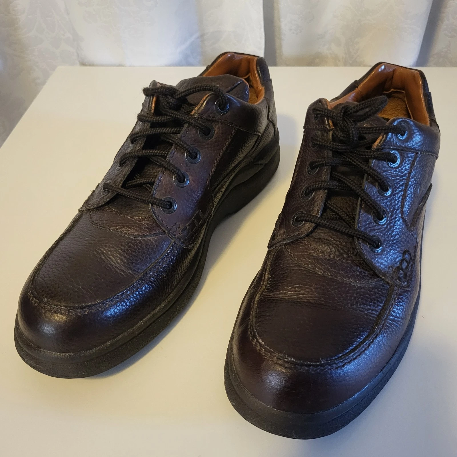 CLARKS CLARK'S Scarpe Comfort OXFORD da Uomo in Pelle con Ventola d'Aria Attiva 11M Marrone