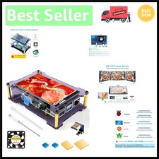 Raspberry Pi 4 Compatible 4-Inch Touchscreen Monitor - Includes Cooling System
