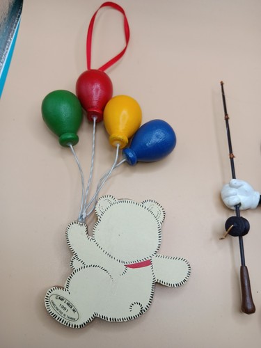 Kurt S Adler Ornamenti Topolino Pesca, Palloncini Orsacchiotto - Foto 4 di 8
