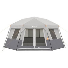 8-Person Instant Hexagon Camping Tent Easy Setup Waterproof Weather Protection