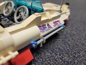 90's LEGO System Model Team 5521 Sea Jet Power Boat - No Box or Instructions.