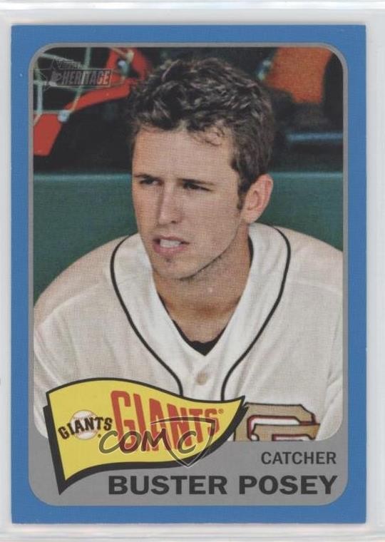 2014 Topps Heritage Blue Border Buster Posey #149 1t1