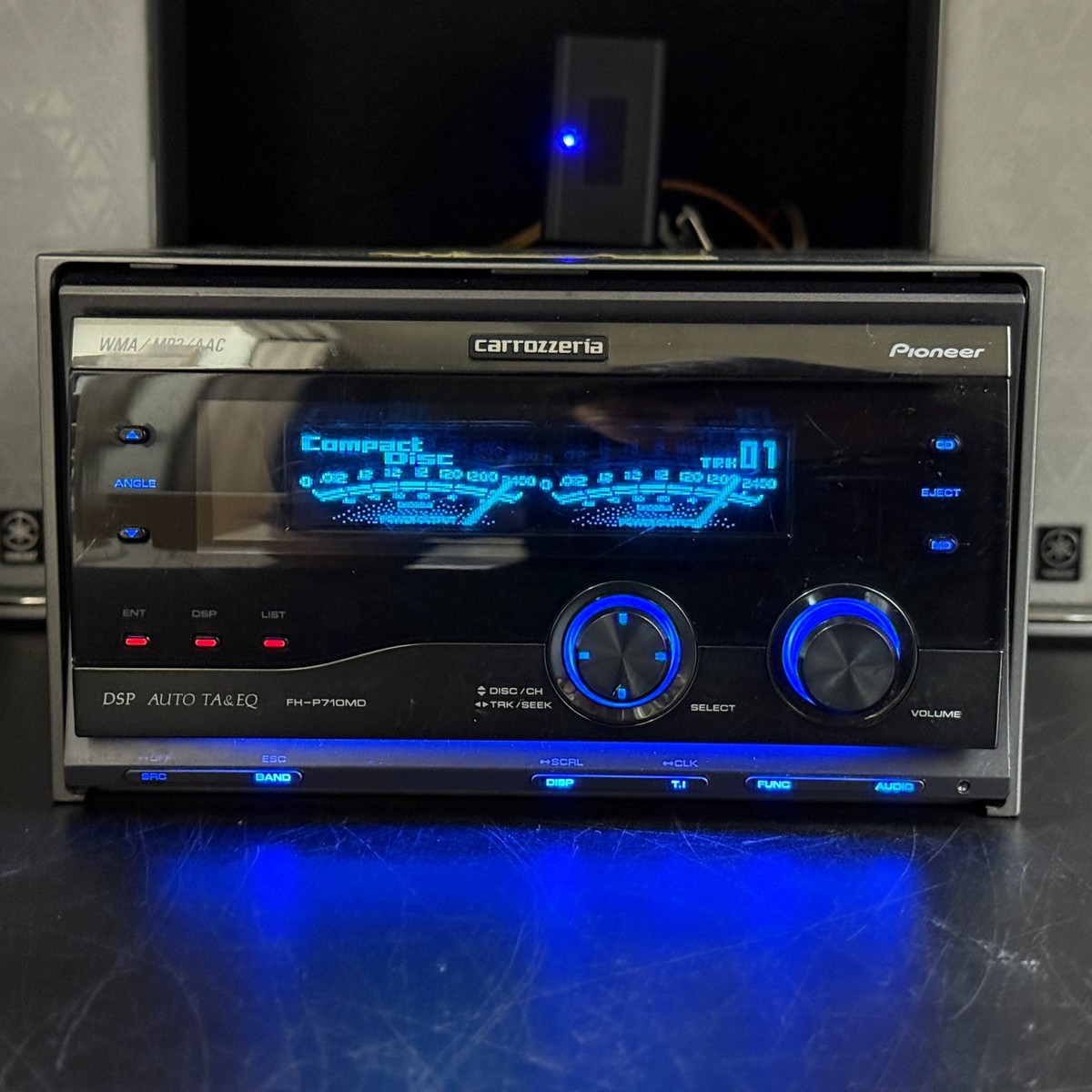 Pioneer Carrozzeria FH-P710MD 2DIN CD MD Car Audio DSP Added
