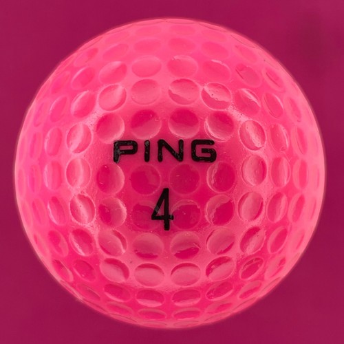 *RARE* Vintage PING Eye White & Pink 2 Toned Golf Ball MINT AAAAA - Picture 2 of 5