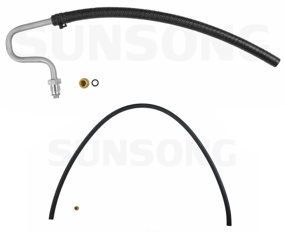 Power Steering Pressure & Return Hose 3 PCS Set For 88-95 C1500 K1500 Pick Up V8 - Image 3 of 4