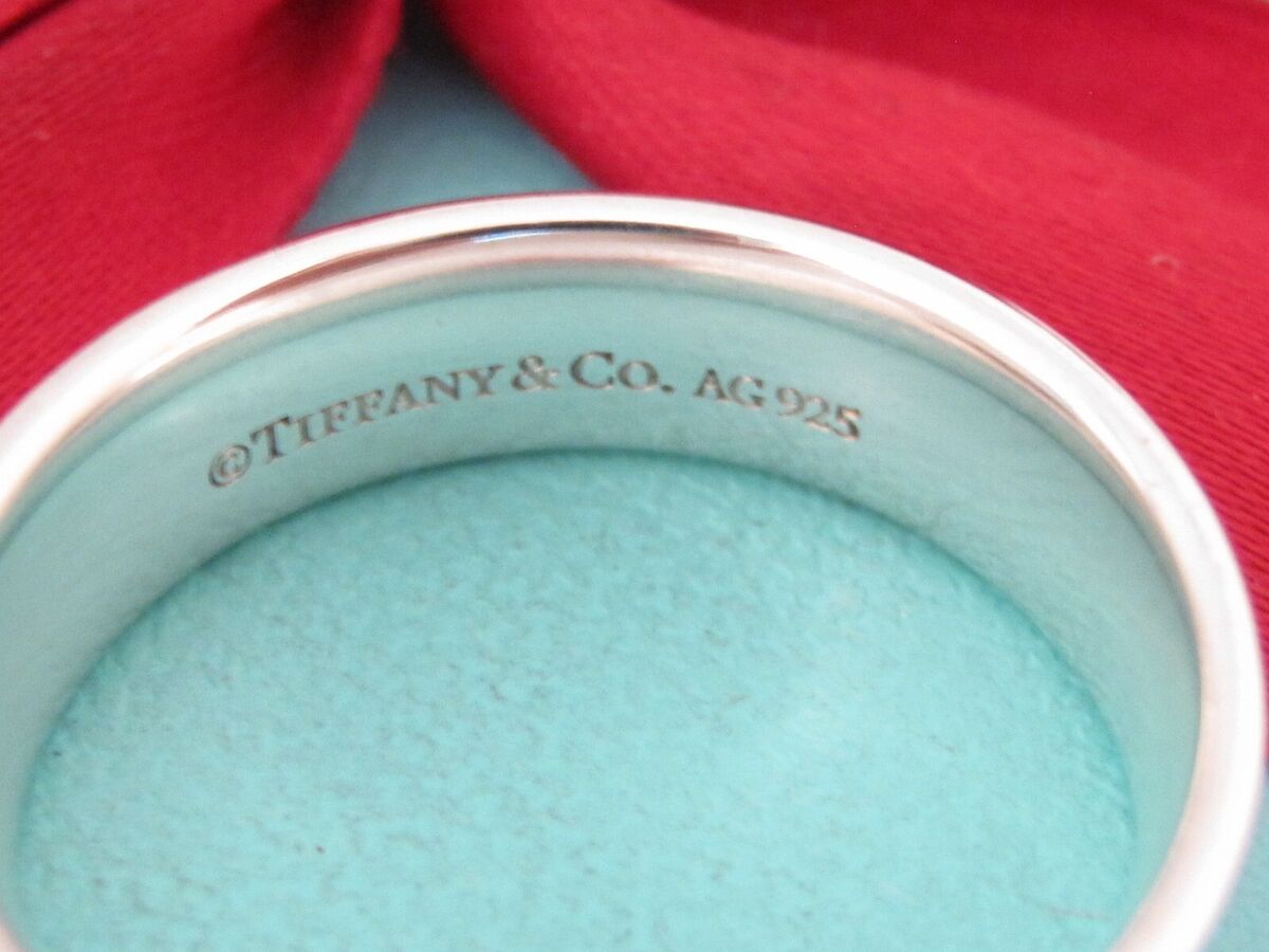 Auth Tiffany & Co Silver 1837 Circle Ring Band Size 8 New Auth Tiffany & Co Silver 1837 Circle Ring Band Size 8 New