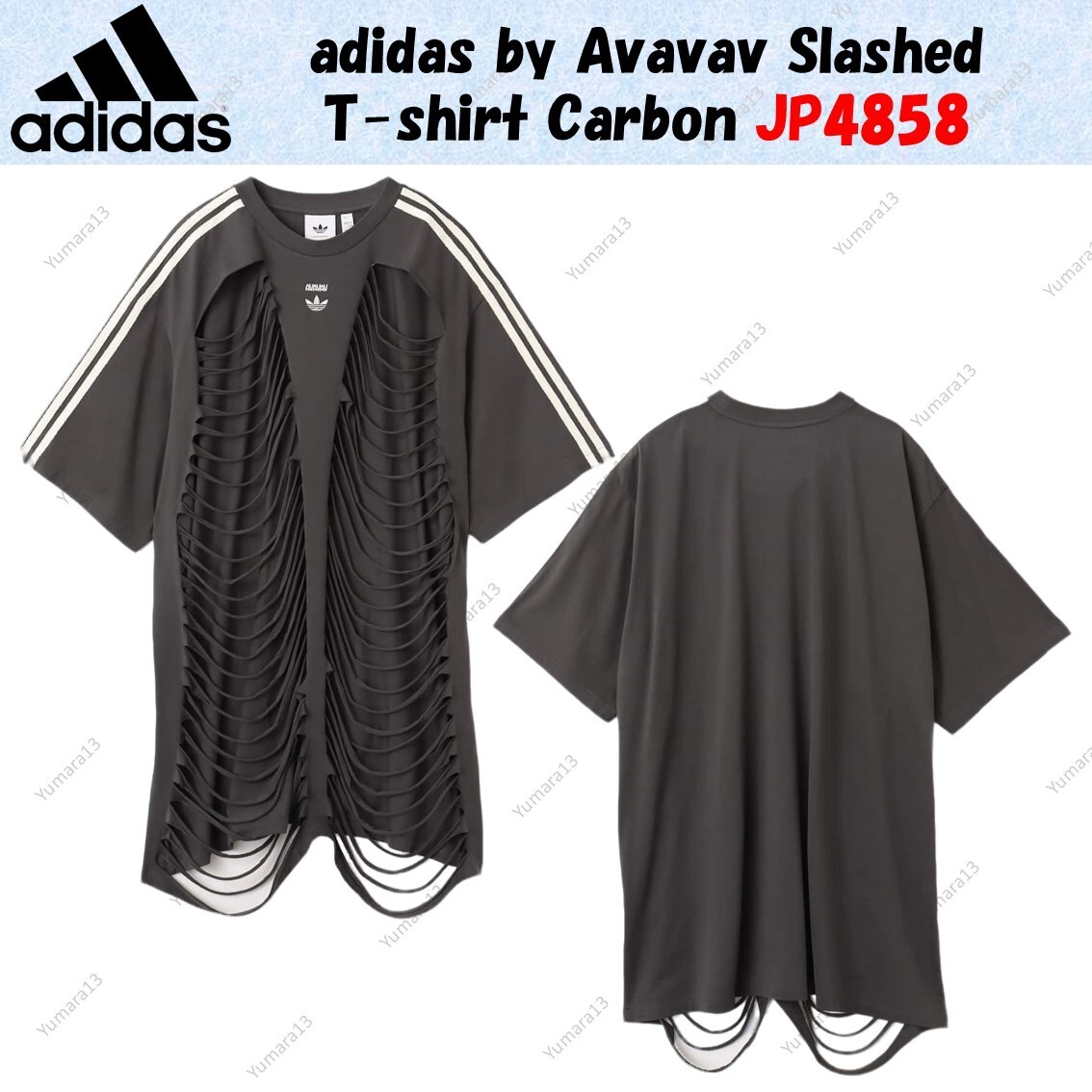 adidas x Avavav Slashed T-shirt Tシャツ adidas by Avavav SLASHED T-SHIRT カーボン（アディダス バイ