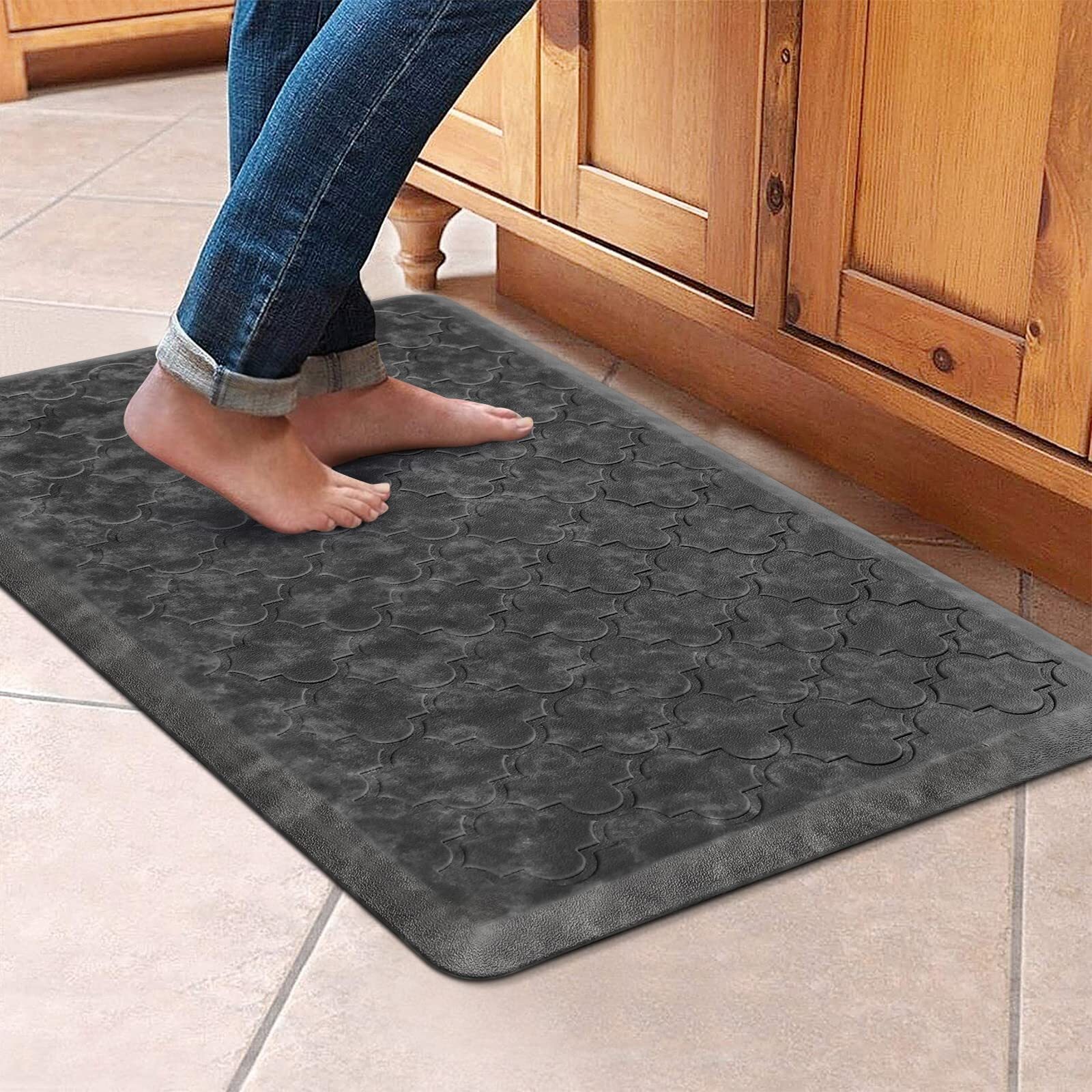 Kitchen Mat and Rugs Cushioned Anti Fatigue Floor Mat,17.3