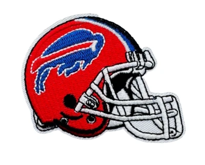 MARKENLOS Buffalo Bills Helm Patch Aufnäher zum Aufbügeln American Football NFL