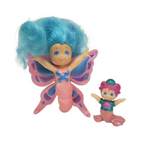 VINTAGE 1986 KENNER SHIMMERS + BABIES WIND BELLE BUTTERFLY +