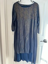 Designer Limelight Pakistani/Indian Linen Kameez, Shirt Large Size