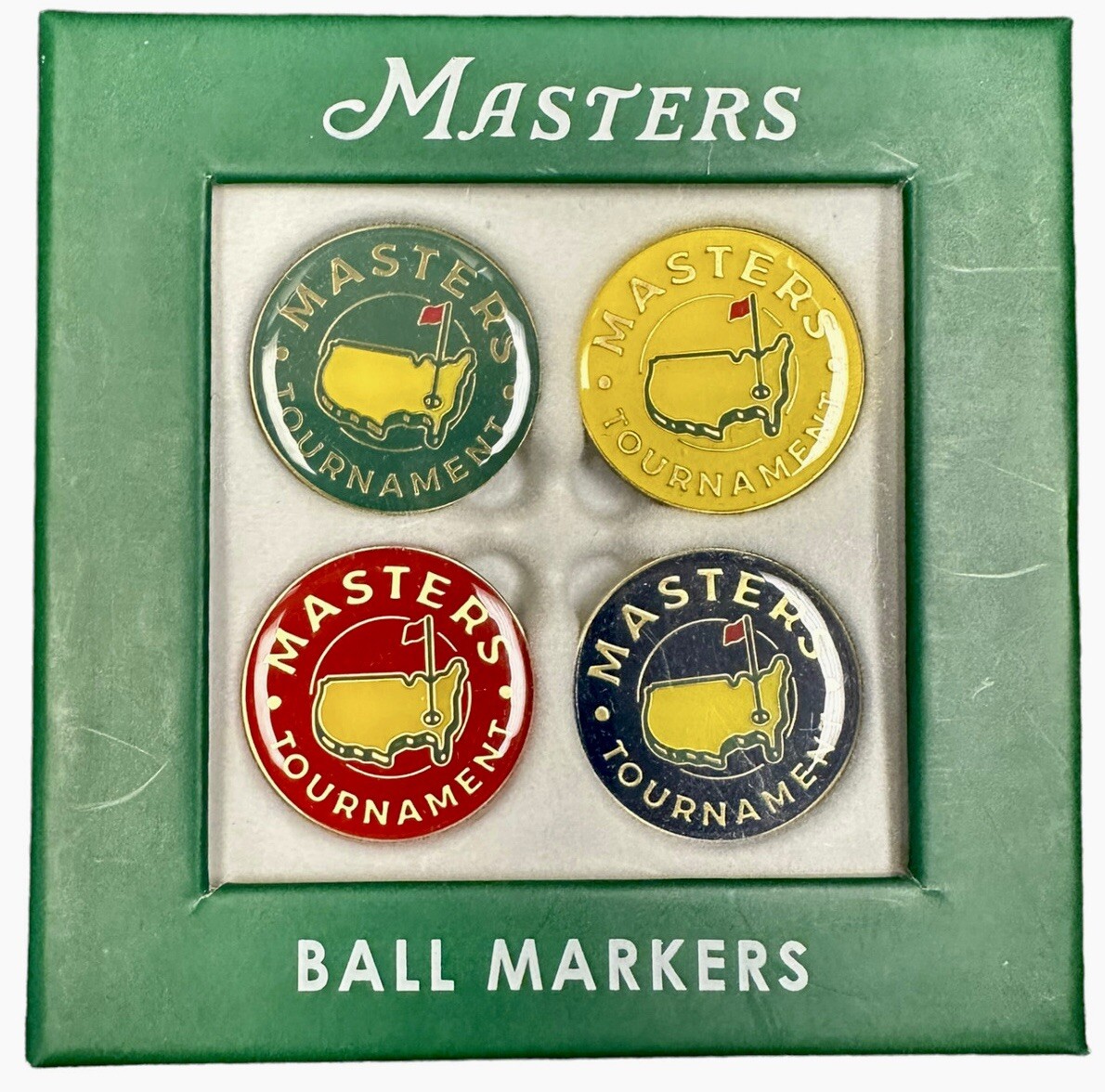 2026 Masters 4-Pack Ball Marker Set Augusta National Golf Club