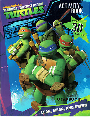 TEENAGE MUTANT NINJA TURTLES Fun-Filled Activity & Sticker Book Ages 3 ...