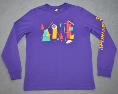 Nike T Shirt Men's Medium M Sportswear Game Changer Purple Long Sleeve CQ7170