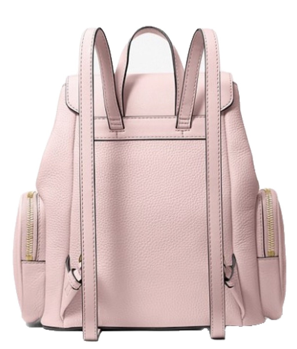 Michael Kors Medium Studded Pebbled Leather Backpack powder blush ballet pink MICHAEL KORS KENLY MEDIUM BACKPACK PEBBLED LEATHER PINK GOLD  main image 2
