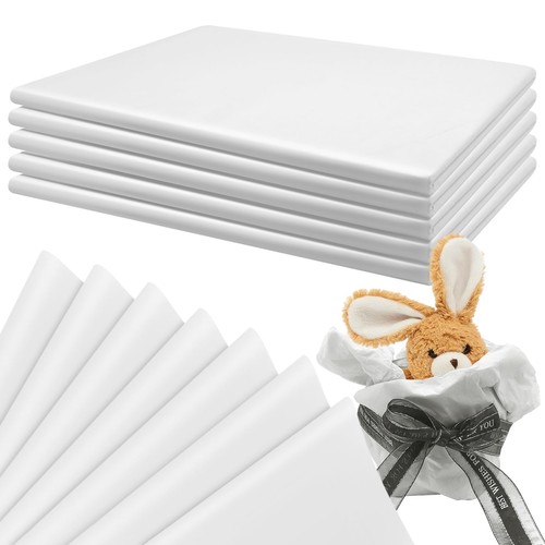 500 Sheets 15 x 20 Inch White AcidFree Tissue Paper for Storage, White