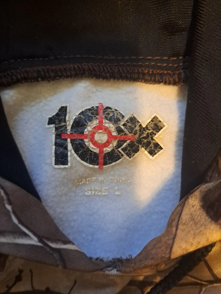 CAMO Realtree Xtra 10X Mens Hoodie Large Camouflage Hunting Outdoors - Image 3 of 4