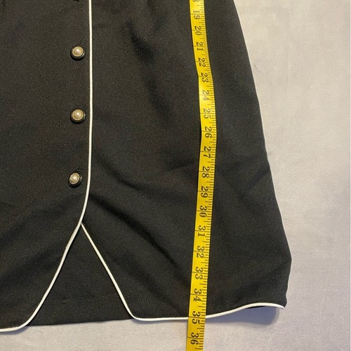 Abito donna La Belle taglia vintage 11 nero con bottoni made in USA - Foto 4 di 9