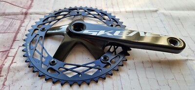 Skeace Fixie Singlespeed Fahrrad kurbelgarnitur 49 T 4mm schwarz