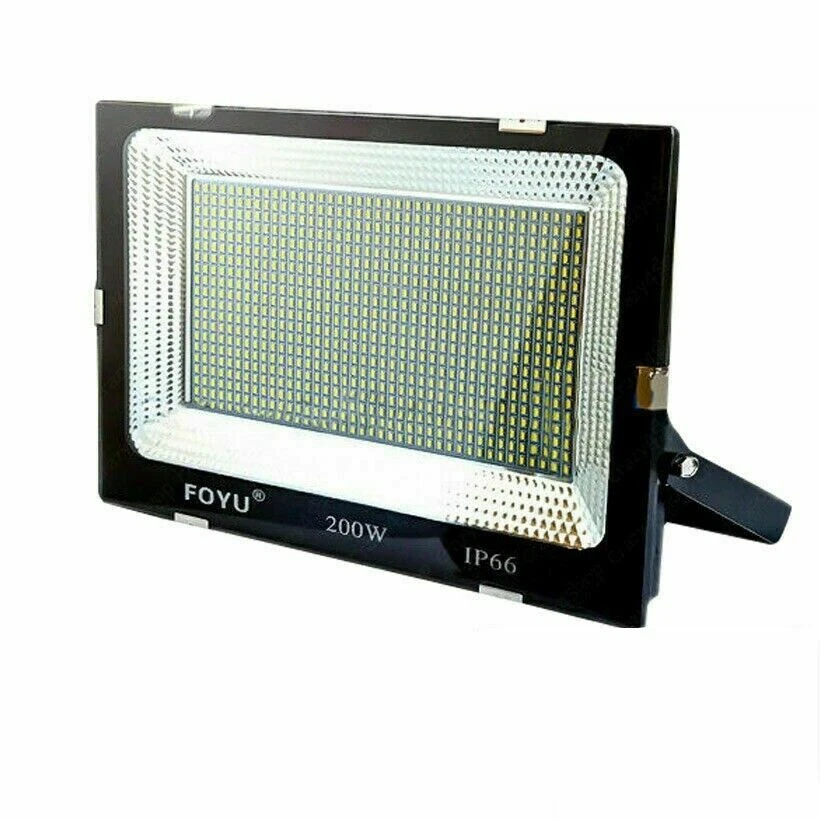 FARO FARETTO LED 200W WATT MULTI CHIP ULTRASLIM LUCE BIANCA FREDDA IP66 ESTERNO - Immagine 4 di 4