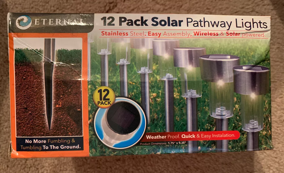 Eternal 12 pack solar pathway lights deals