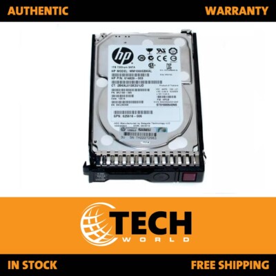 HP 1TB 7.2K RPM SATA MDL Hard Drive 6Gbps 2.5'' 656108-001 655710-B21 614829-003