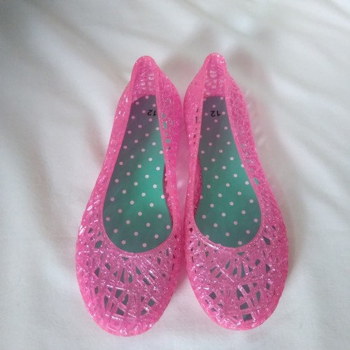 Jelly Shoes Girls Size 12 Pink Glitter Jellies Retro Style Spring Summer  Easter 605388261571 | eBay