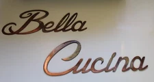 Bella Cucina Words Metal Wall Art Accents - Copper - Size Vary Per Word