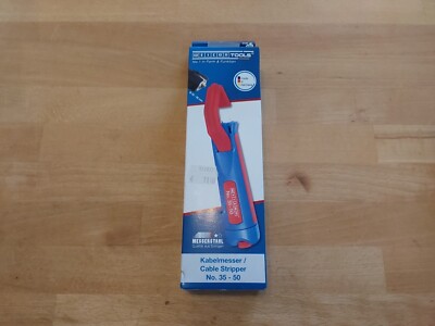WEICON Kabelmesser Ø 35-50 mm blau/rot, Schiebeblister Neu und OVP