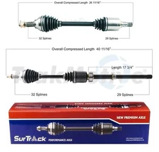 SurTrack Pair Set of 2 Front AAR CV Axle Shafts For Nissan Murano 3.5l GAS AWD