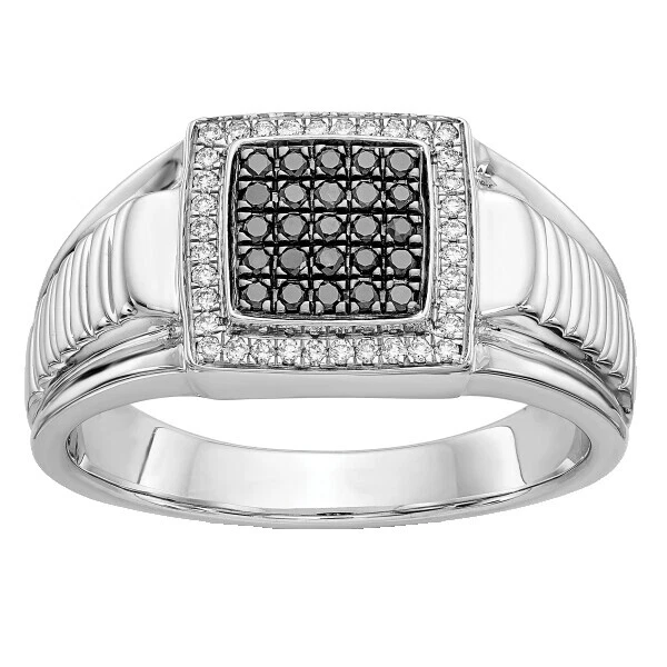 Anillos De Oro Blanco de cóctel 14k para Hombre