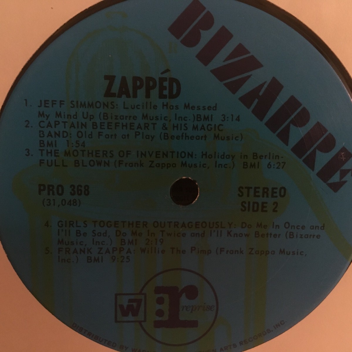 FRANK ZAPPA , ZAPPED LP VARIOUS ARTIST | eBay