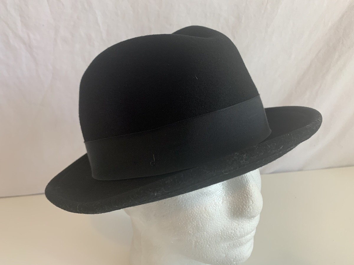 Bailey of Hollywood Black Fedora Hat Men's Size Large Made USA 100