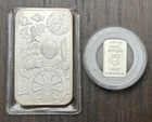 PEM Halloween Trick Or Treasure Terror 1 Oz .999 Silver Art Bar Jason + 1/10th