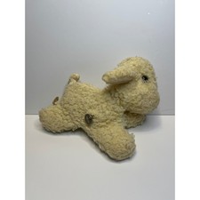 Eden Toys Inc Plush lamb Toy Winding Mechanism Vintage wind up does no work