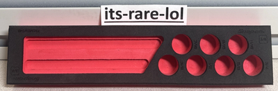 #ad #ad Snap On FMIMSW04B 3 8quot; SAE 7 Piece Swivel Impact Socket Red Foam Tray No Tools $89.99