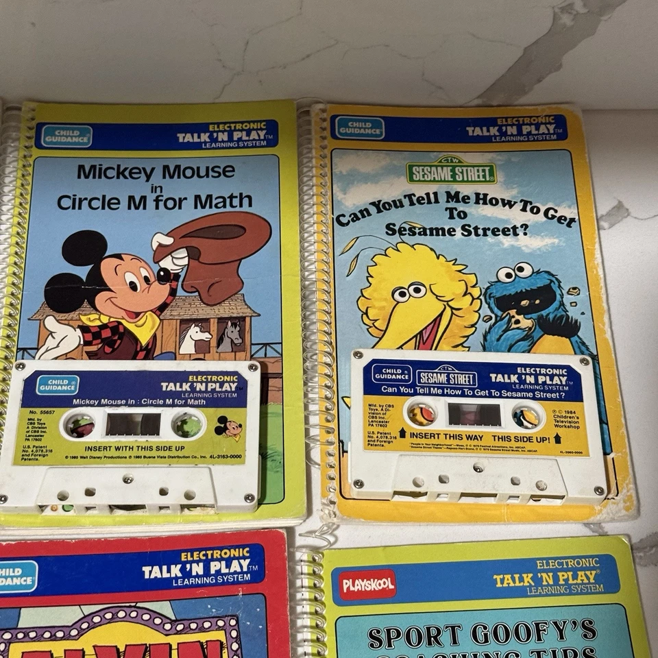 1984 Vintage Talk N Play Learning System Books & Cassettes Lot of 6 & Case - Image 3 of 4