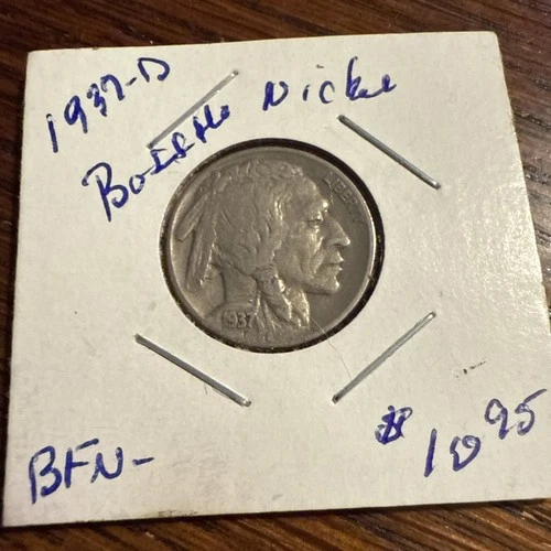1937-D  Buffalo Nickel Denver (.05c)