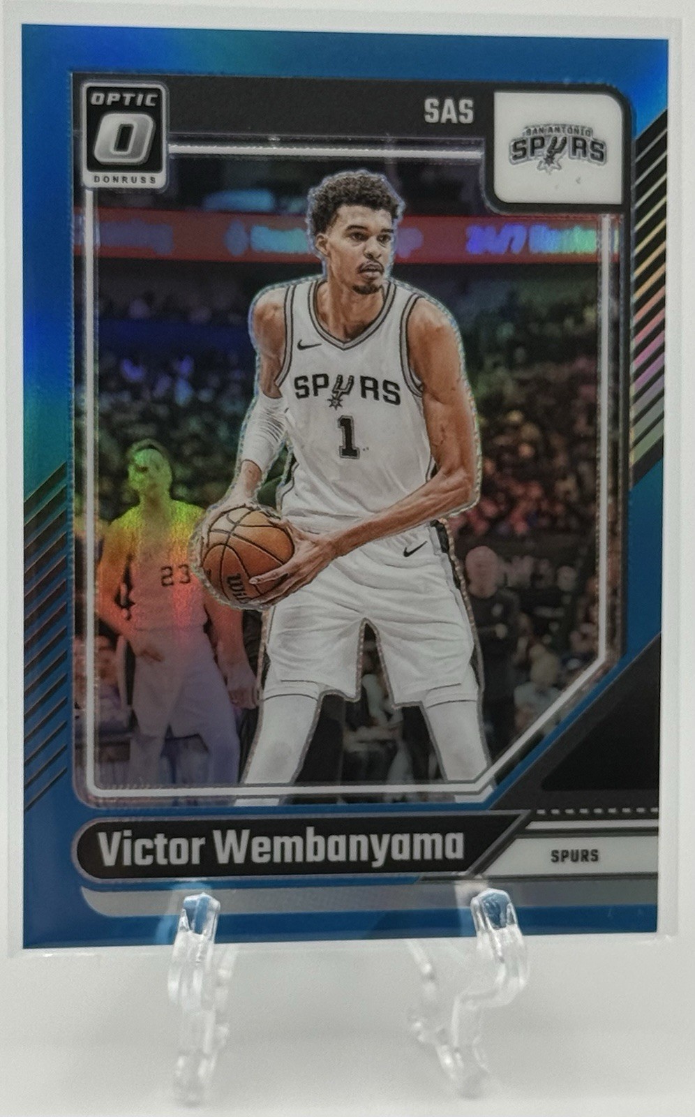 Victor Wembanyama 2024-25 Panini Donruss Optic #45 Aqua Prizm /225! Spurs