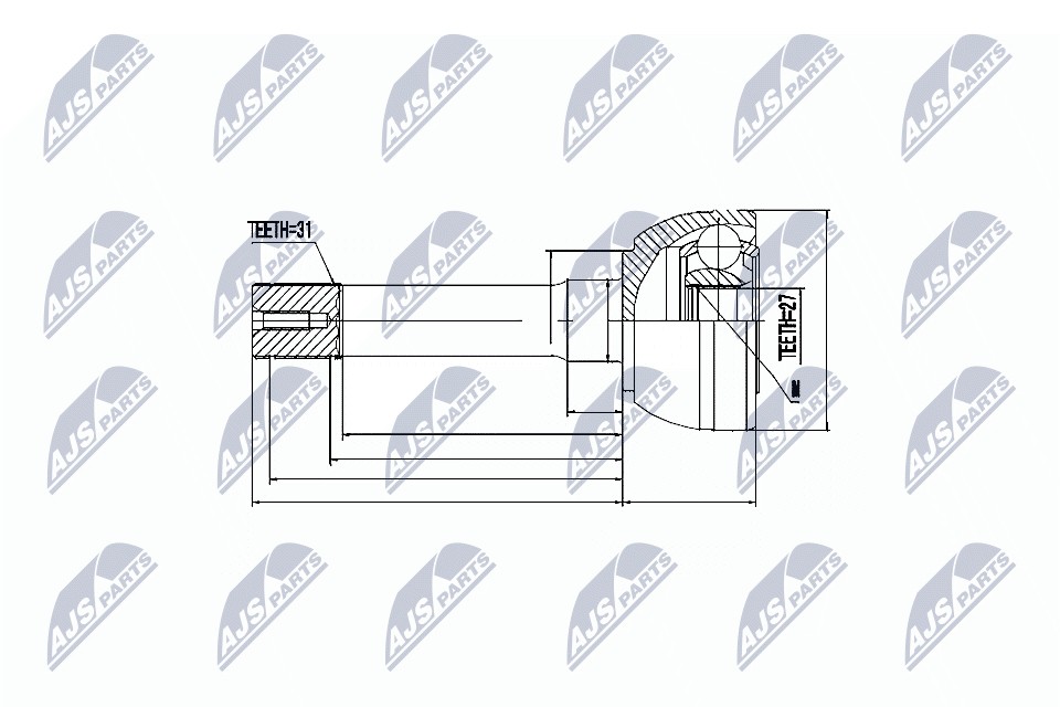 Joint Set, Drive Shaft/Outer Compatible With NISSAN PATROL GR Y60 2.8TD 88-97 OE - Image 4