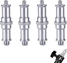 4PCS 1/4" to 3/8" Tripod Adapter Spigot Screw for Light Stand  Flash