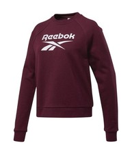 Image of Reebok Womens Classic Big Vector Crew Sweatshirt, Red, Small