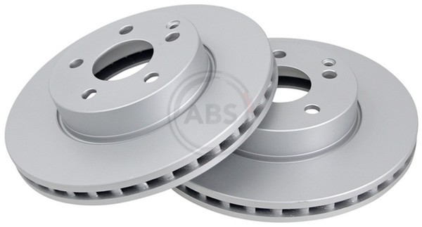 2X Bremsscheibe Beschichtet A.B.S. 17758 FüR Mercedes Klasse SLK W204 SLC C204-image