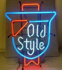 Old Style Vintage Neon Beer Sign 1985