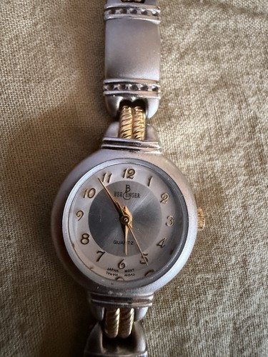 Berenger Women’s Silver/Gold Two Tone stainless New Battery Works Well!