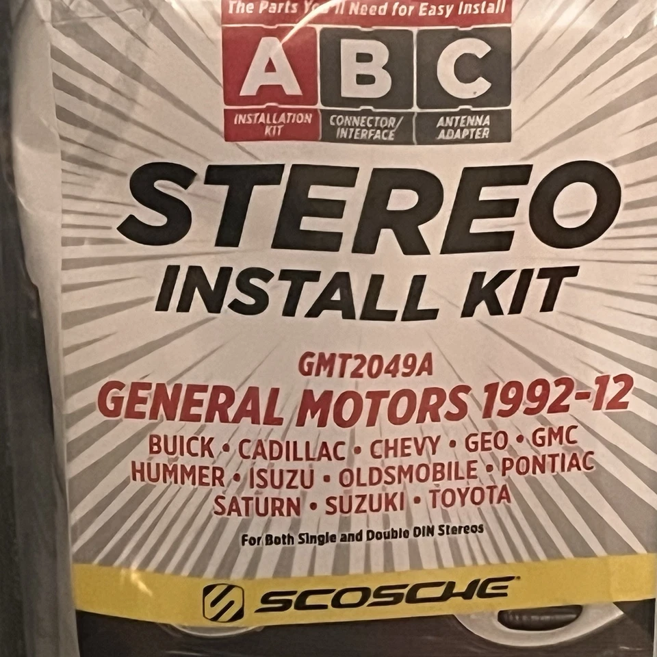 Scosche GMT2049A Stereo Install Kit General Motors 1992 - 2012 DIY (G93) - Image 2 of 4