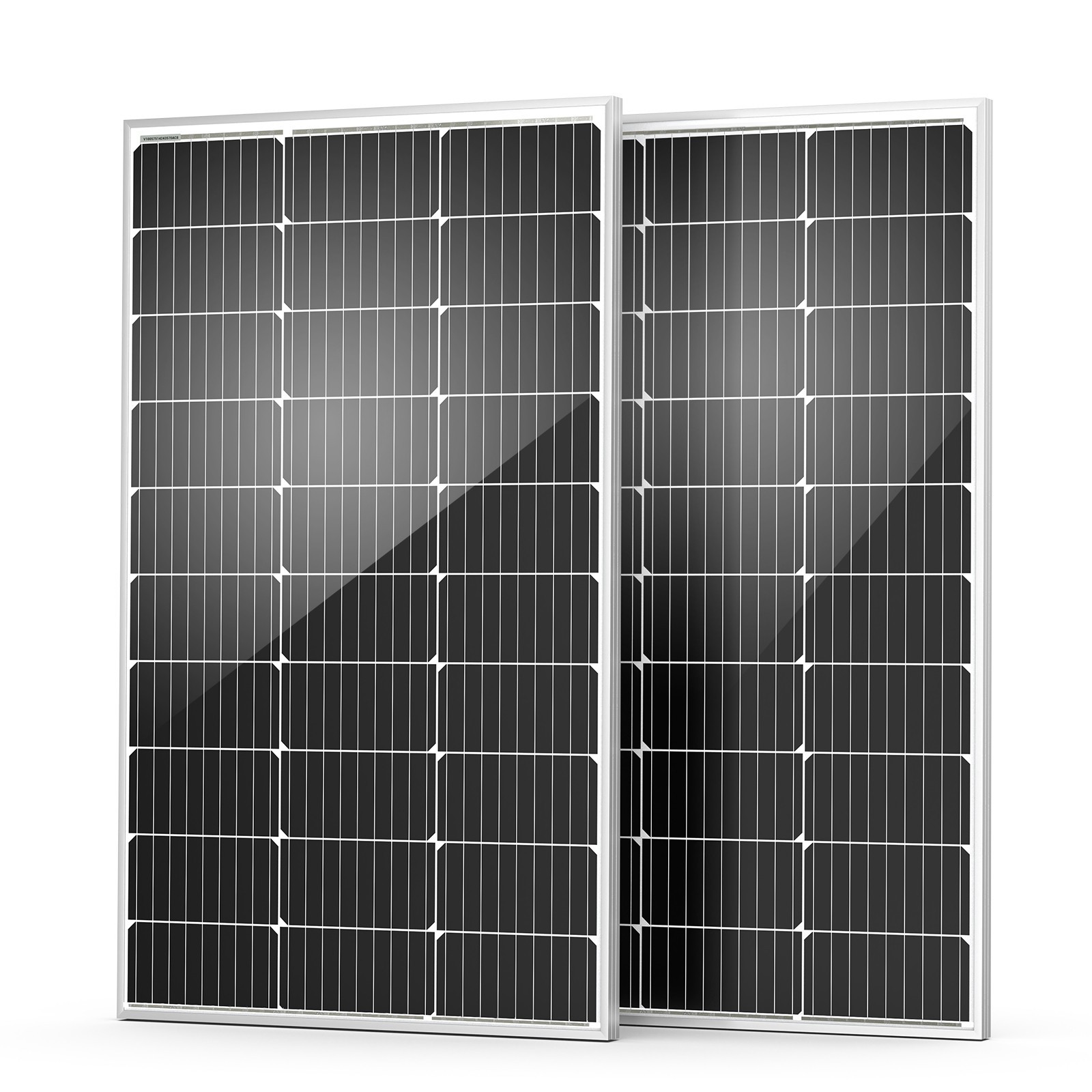 HQST 2 packs 100 Watt 12 Volt 9BB Monocrystalline Solar Pane